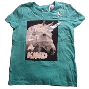 Teal Unicorn T-shirt
